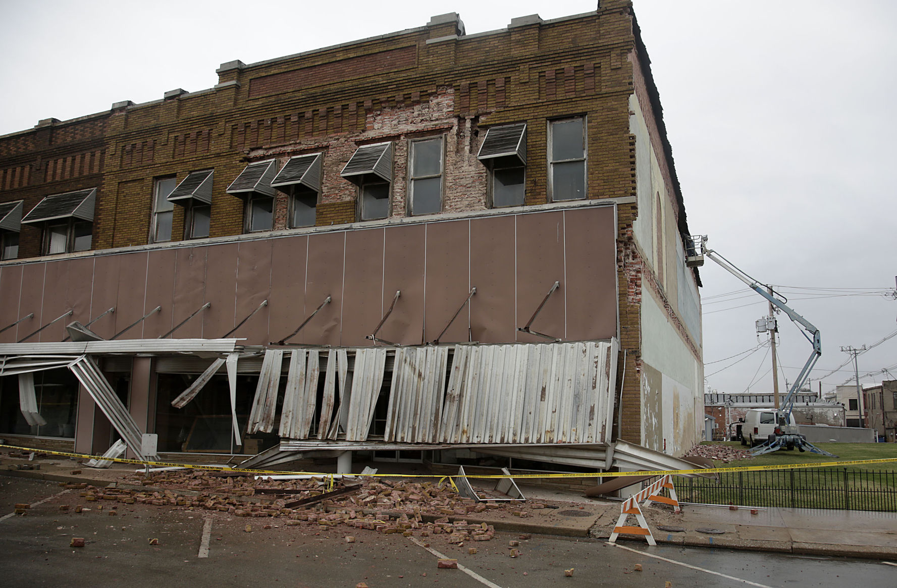 Cushing earthquake damage